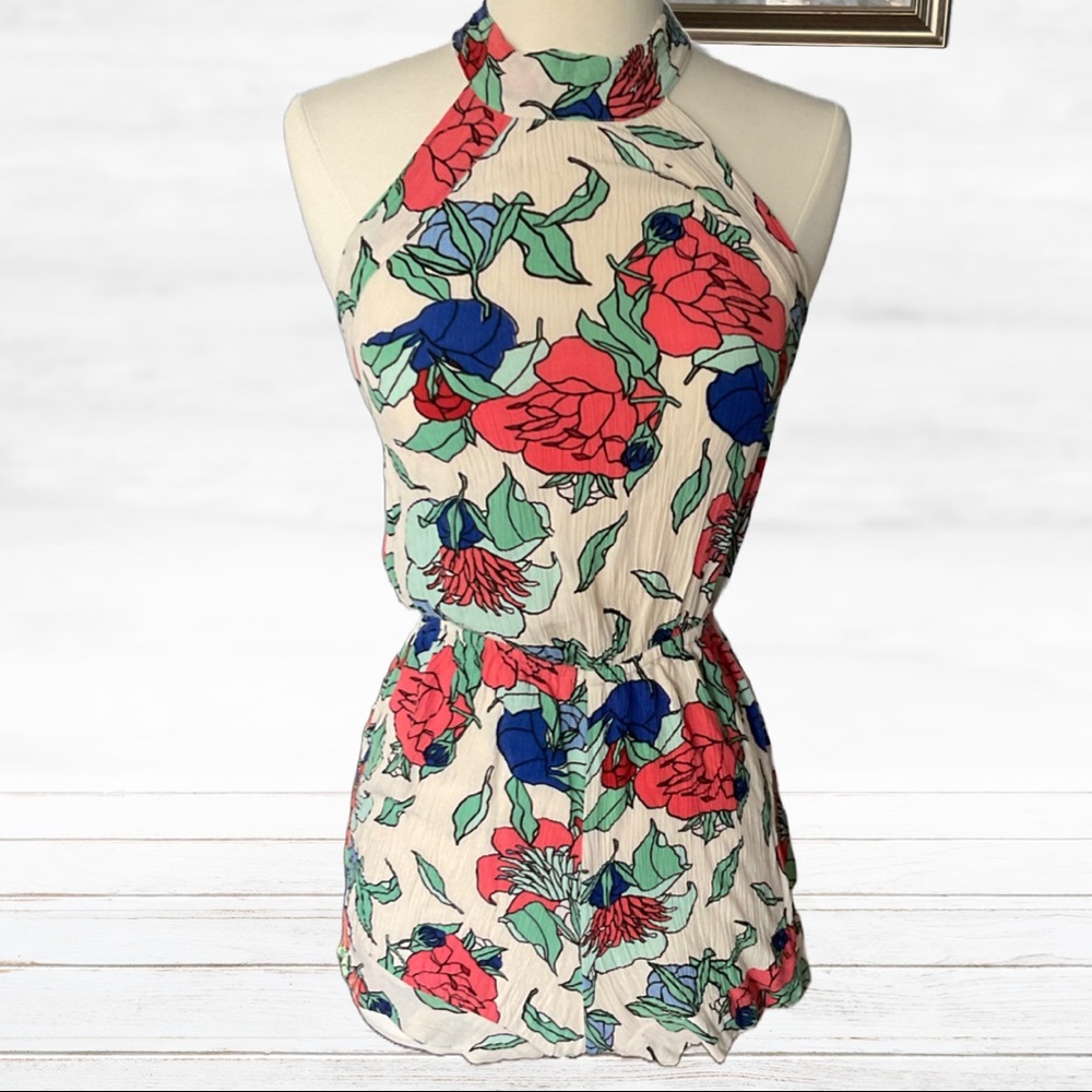 Floral Halter Romper